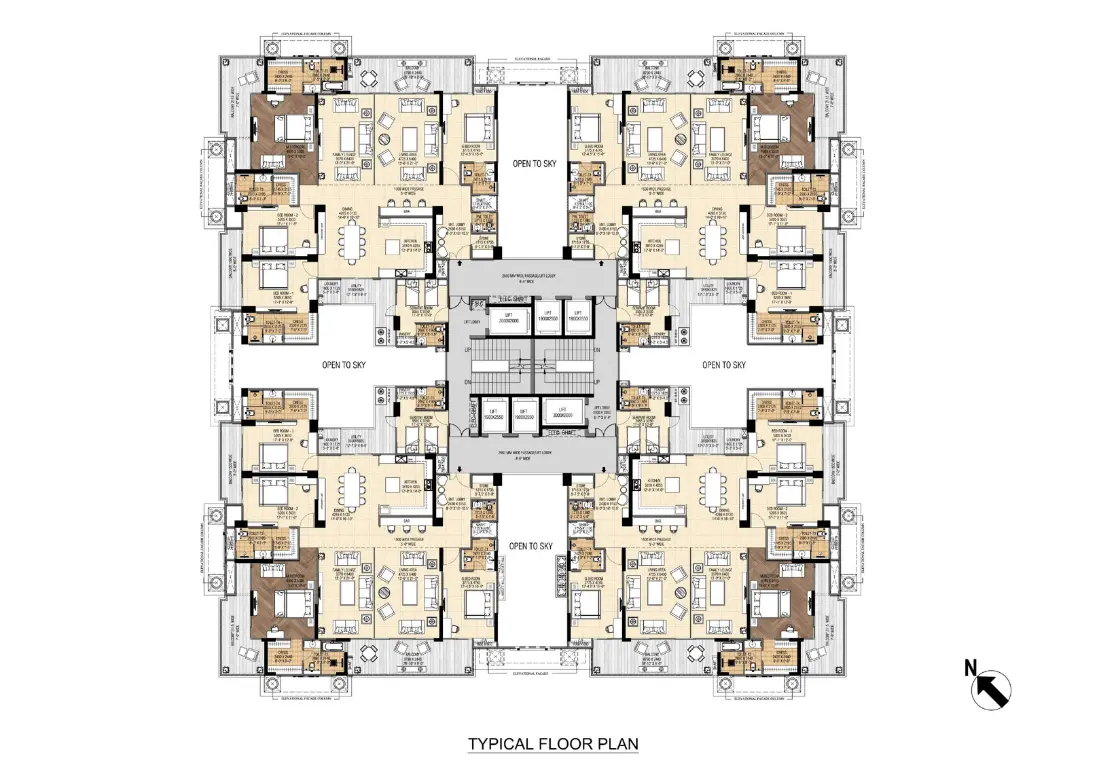 Purvanchal Royal Atlantis Floor Plan