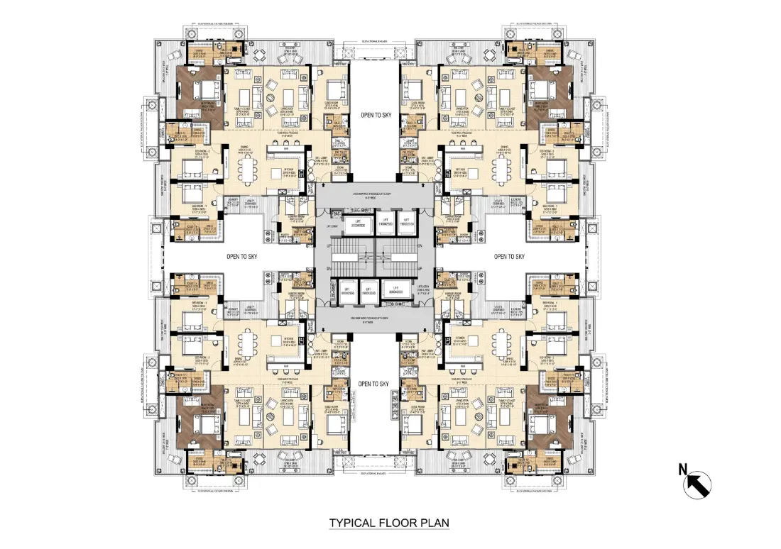 Purvanchal Royal Atlantis Floor Plan